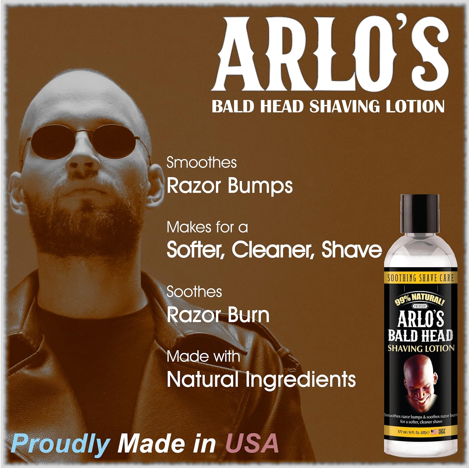 Bald Head Shaving Lotion 6 oz F1618