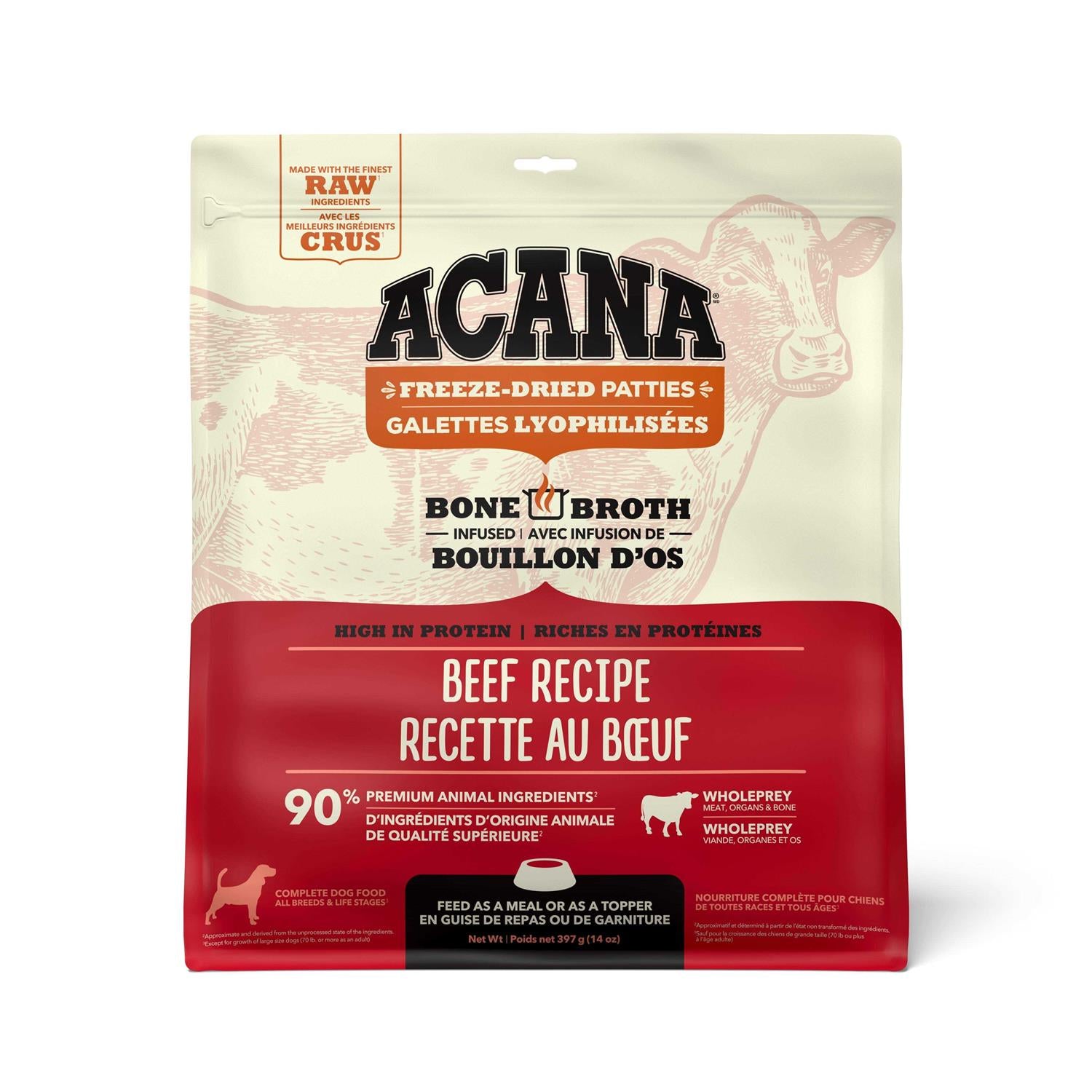Freeze Dried Beef Dog Food Q9754