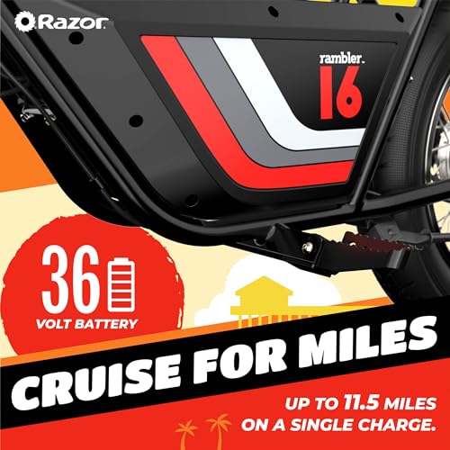 36V Electric Minibike with 15.5 MPH, 11.5 Miles Range & Helmet for Adults T15555