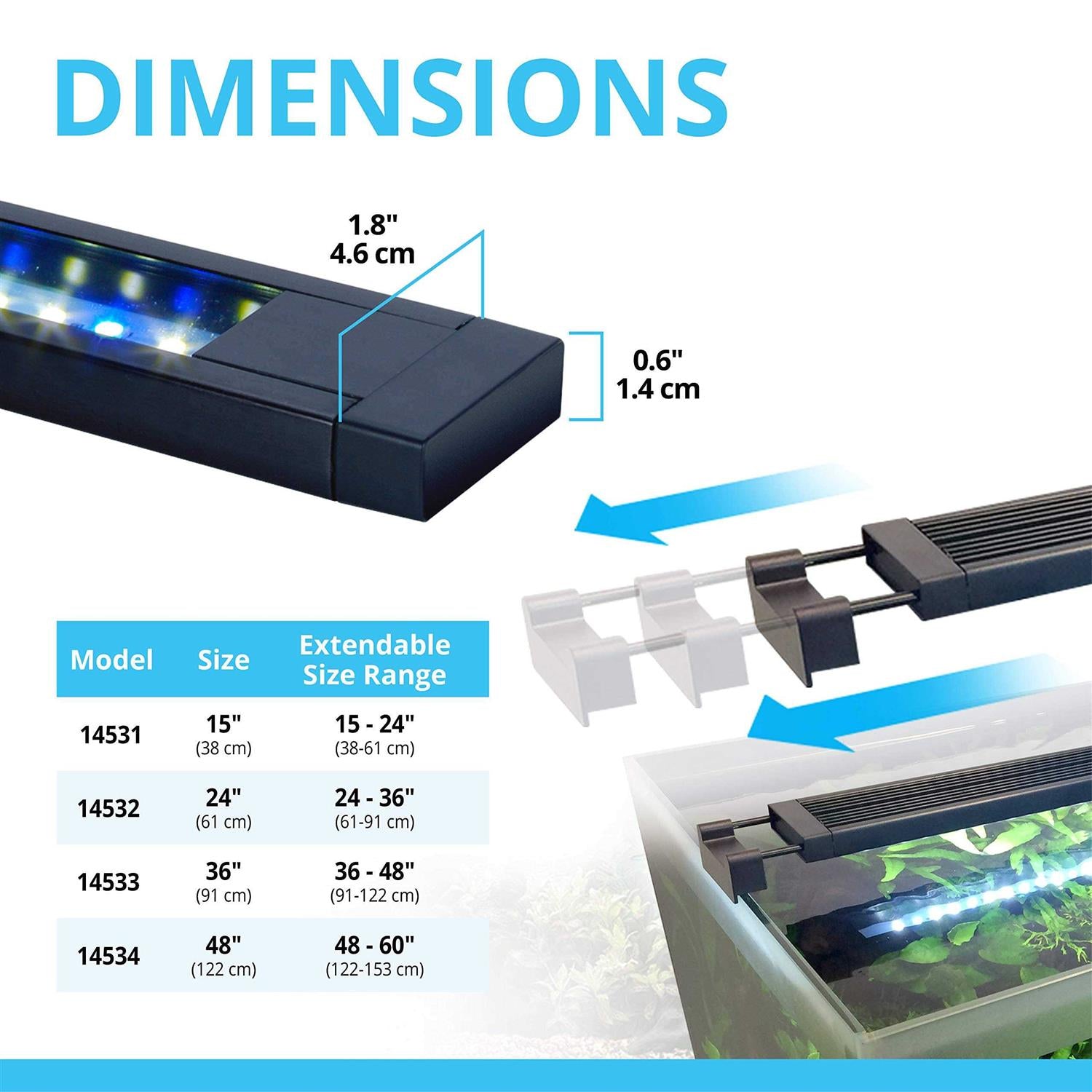 Bluetooth LED Aquarium Light C1258