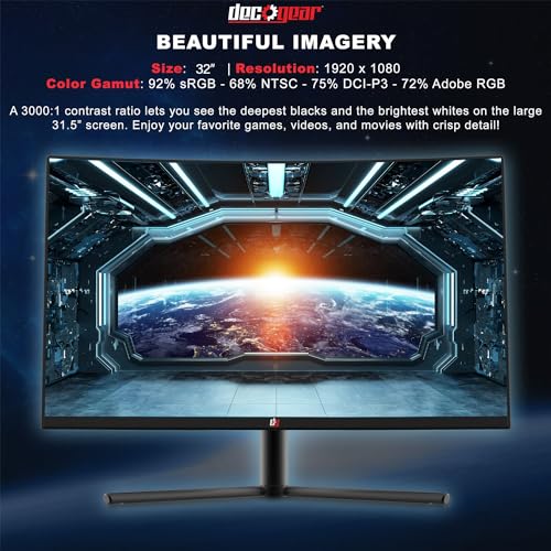 35" Curved Ultrawide LED Gaming Monitor 21:9 Aspect Ratio M1220