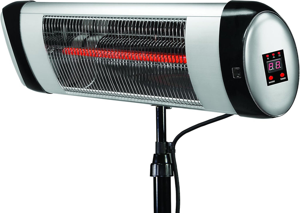 Aluminum Outdoor 3-in-1 Space Heater and Air Purifier with Digital Display and Remote Control O3242