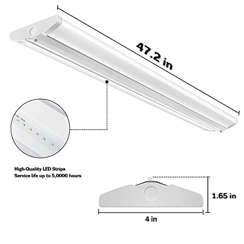 110W 8FT 12600LM 5000K 8 Foot LED Strip Light 4 Pack J327