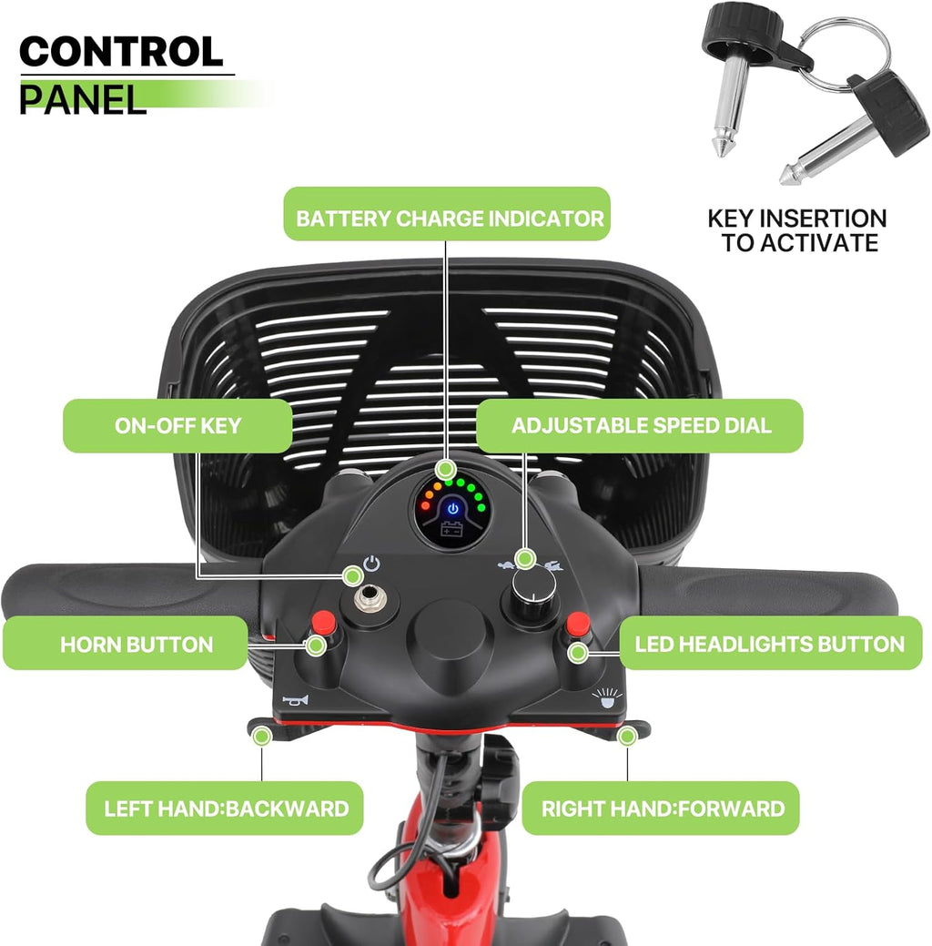 3-Wheel Folding Mobility Scooter T202
