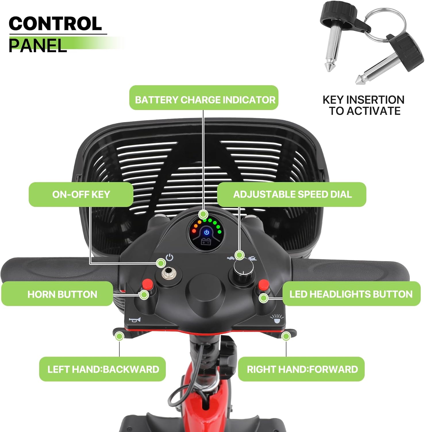 3-Wheel Folding Mobility Scooter T202