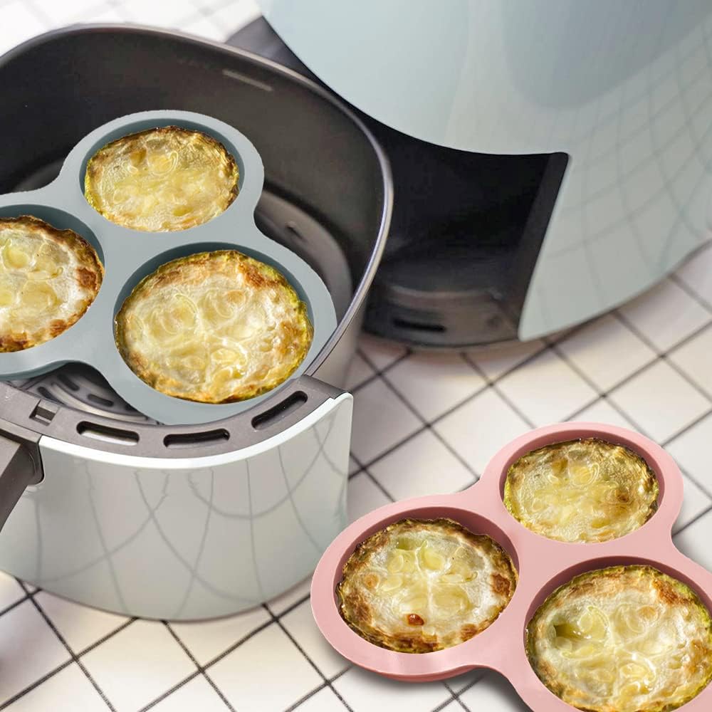3 Pcs Silicone Nonstick Air Fryer Egg Mold D515