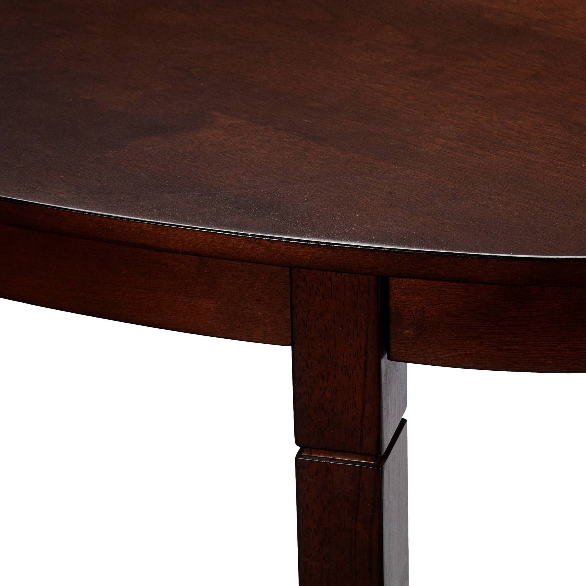 Brown Demilune Console Table B757