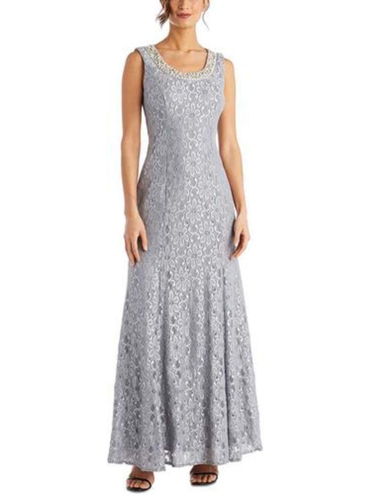 Lace Embellished Evening Dress Y151386