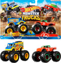 Hot Wheels Monster Trucks 2-Pack 1:64 Scale Vehicles A573