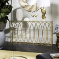Gold Foil and Glass Console Table K21998