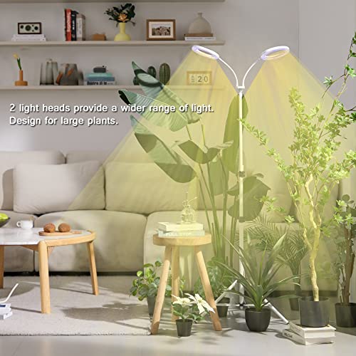 Full Spectrum LED Floor Plant Light with Timer R41929