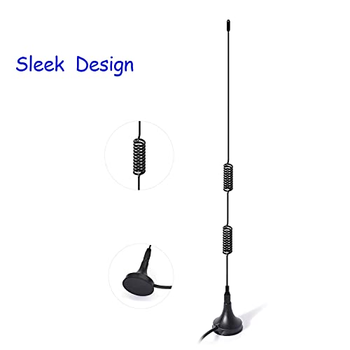 20-1300MHz Police Scanner Antenna Magnetic Base Antenna (2-Pack) M533