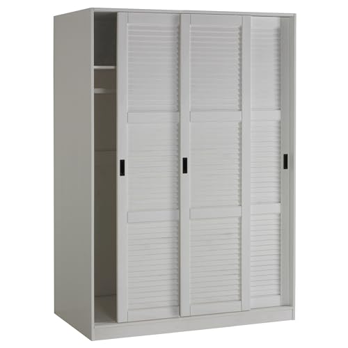 100% Solid Wood Wall Closet System with Sliding Doors N5508