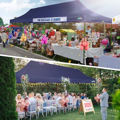 10x20 Pop Up Canopy Tent with 6 Removable Sidewalls, Heavy Duty F368