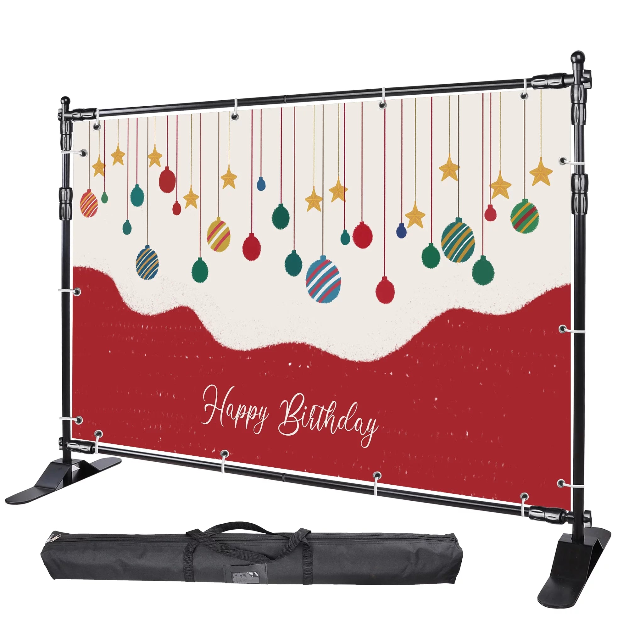 10x8 ft Adjustable Banner Stand Trade Show Display Backdrop X58761