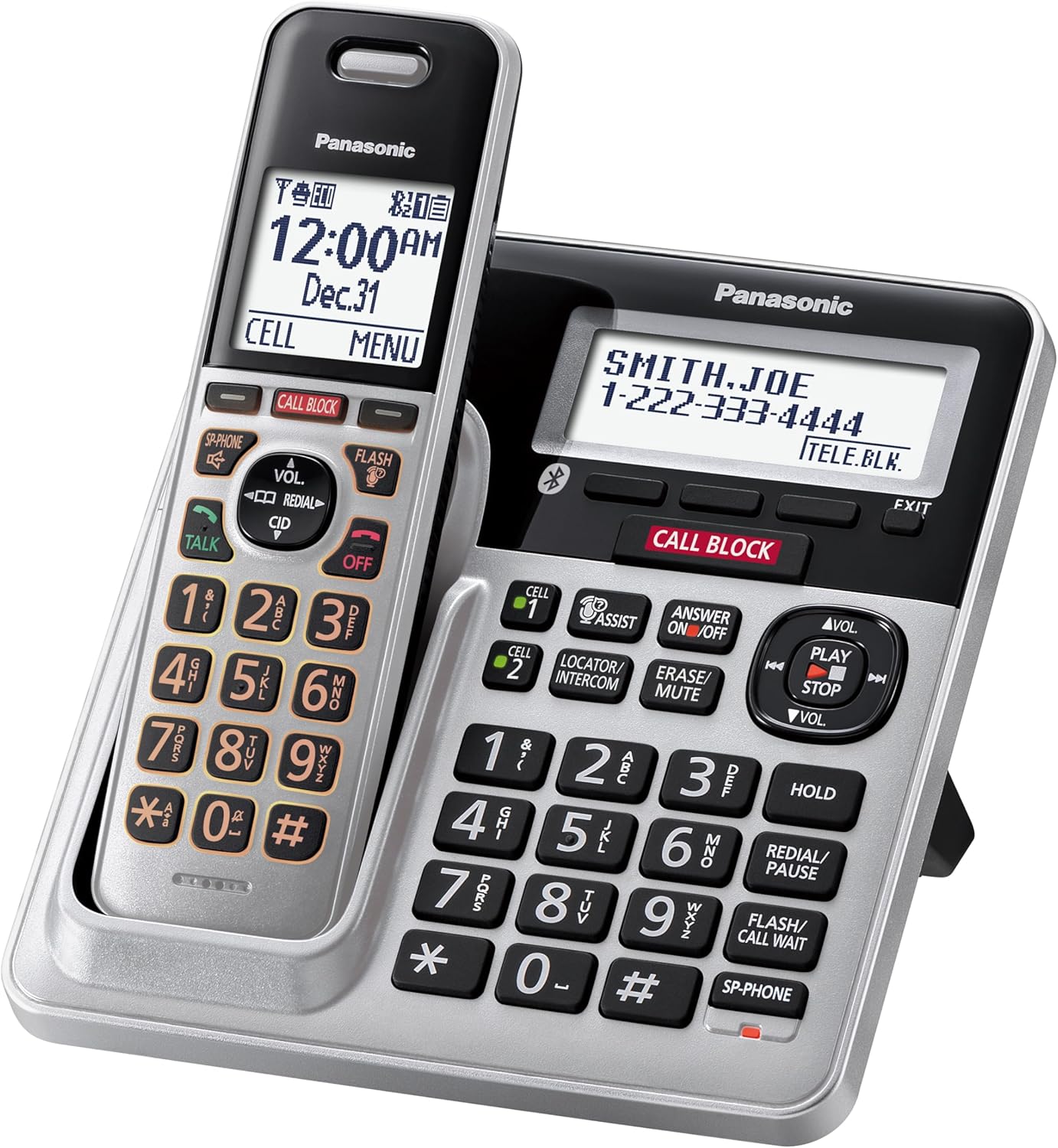 4-Handset DECT 6.0 Bluetooth Phone Bundle E603