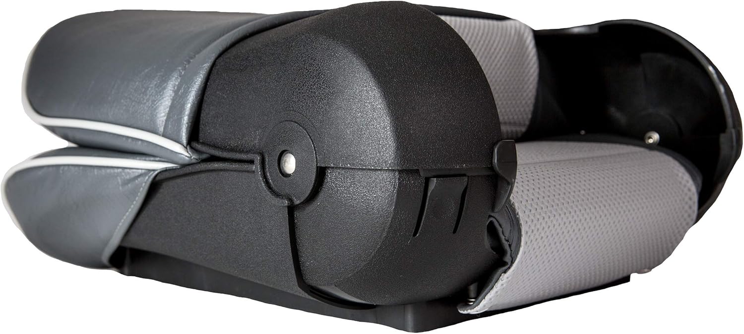 Charcoal/Gray Boat Seat with Welded Cushion J2649