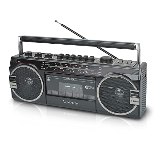 Red 2 Way Speaker System Boombox with Bluetooth O498
