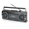 Red 2 Way Speaker System Boombox with Bluetooth O498