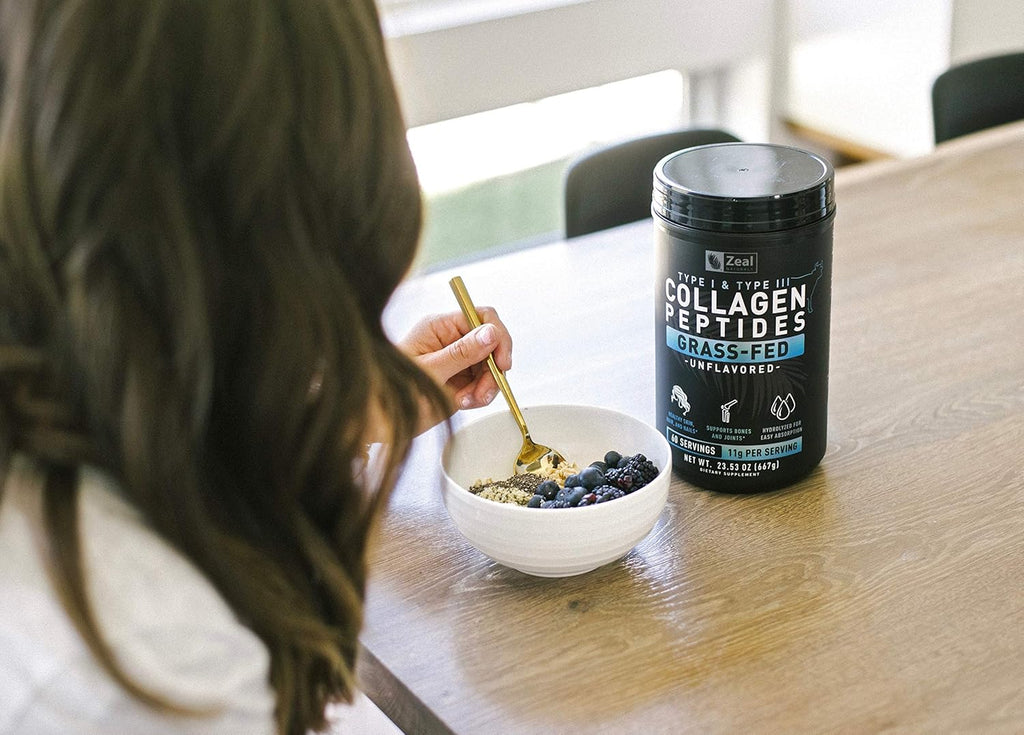 Collagen Peptides Powder (11g | 60 Servings) Grass Fed Bovine Collagen Powder Hydrolyzed Q3720