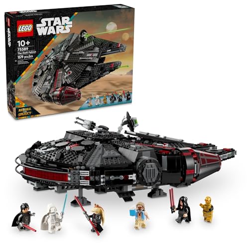 LEGO Star Wars The Dark Falcon Buildable Starship Toy Vehicle Set with 6 Minifigures F678