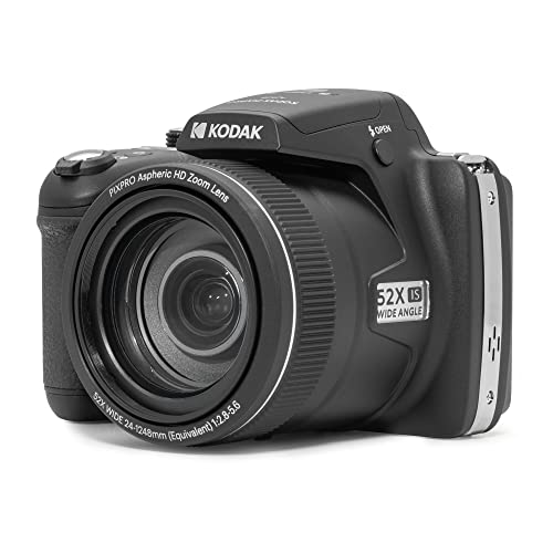 16 MP Digital Camera with 52x Optical Zoom 24mm Wide Angle Lens 1080P Full HD Video 3" LCD Screen Black U1147