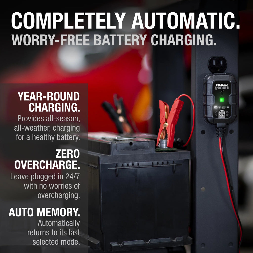 6V/12V 1A Smart Battery Charger and Maintainer O881390