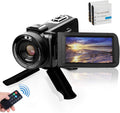 FHD 1080P 30FPS 24MP 16X Digital Zoom 3 Inch Touch Screen Video Camera with Remote Control and Tripod U64394