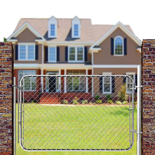Adjustable Chain Link Fence Gate Kit, 26"-72" Wide x 4' High Z2036