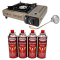 Portable Dual Fuel Propane Butane Stove with Carrying Case O665