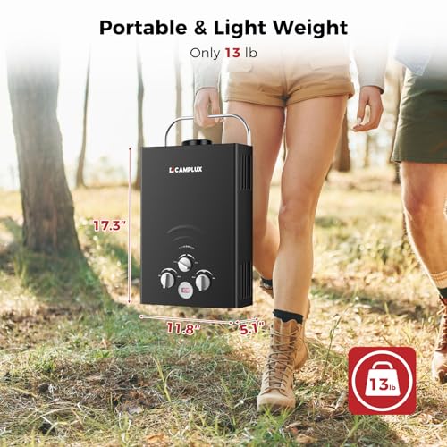 White 2.64 GPM Propane Portable Gas Water Heater T9958