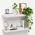 Nature Wood Wall Shelf Set of 3, 16" Wall Mounted Floating Shelf Q43697