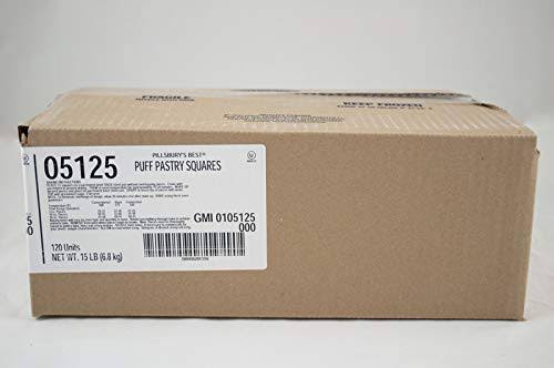 Frozen Puff Pastry Dough Squares 2 oz 120 ct T9514