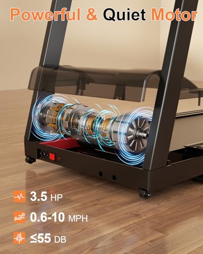 Folding Treadmill with 3.5 HP, 350 LBS I713