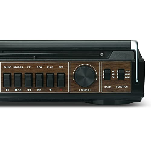 Red 2 Way Speaker System Boombox with Bluetooth O498