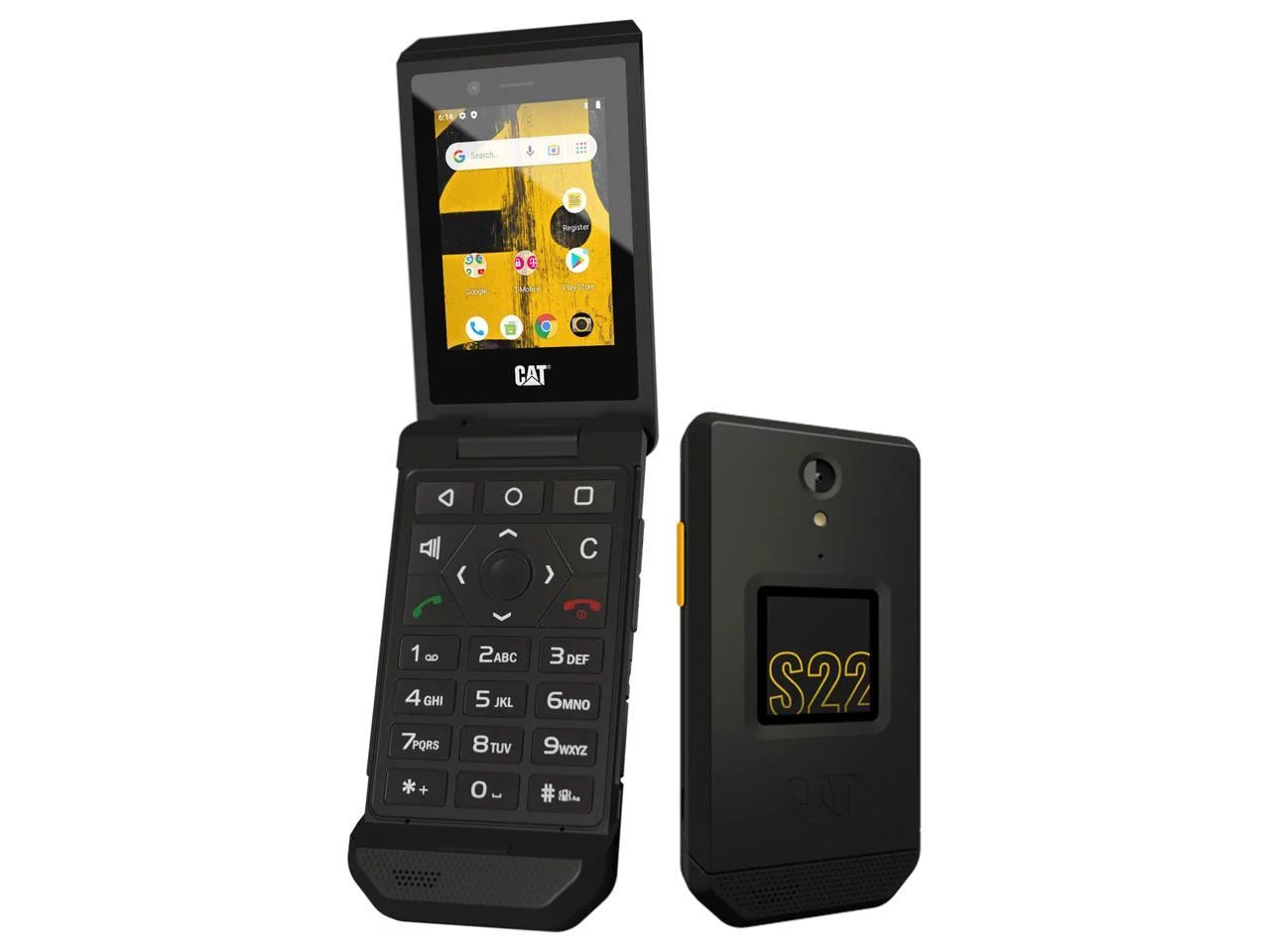 IP68 Rugged Flip Phone Black 16GB 4G LTE GSM Unlocked 2GB RAM L921182
