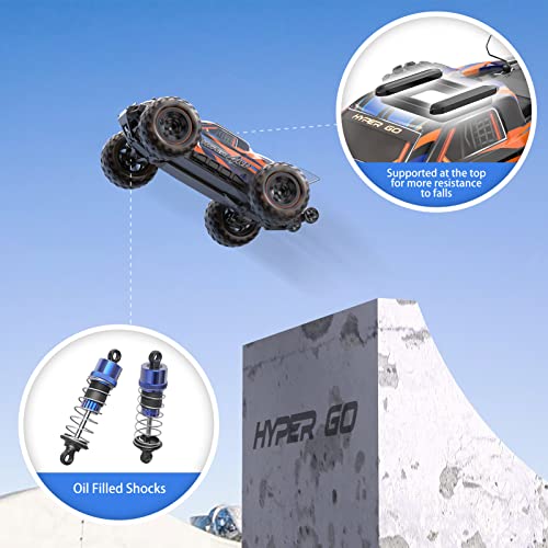 1:16 Scale 4WD Remote Control RC Monster Truck with 2 LiPo Batteries T504