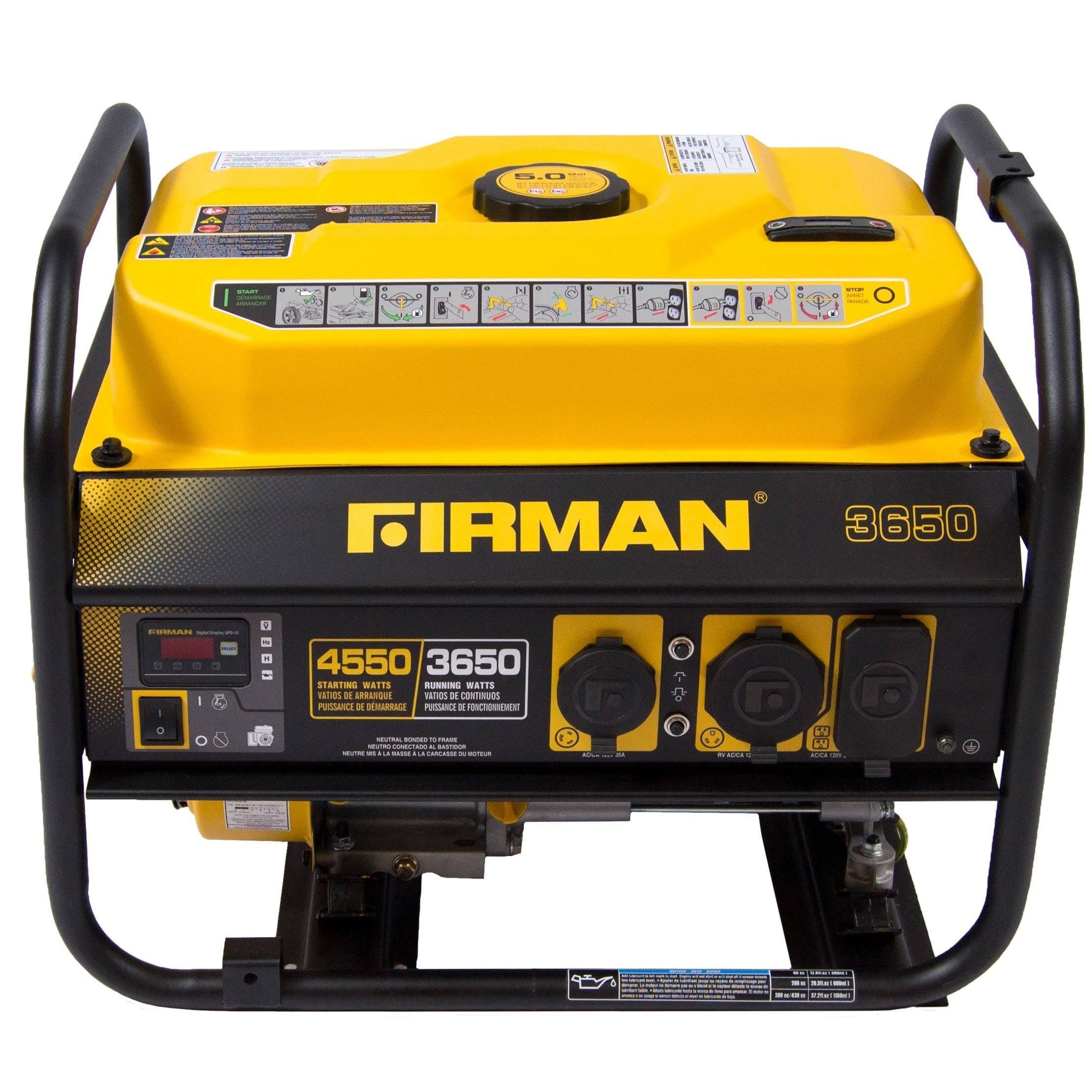 Portable Generator 3650/4550 Watt Gas Powered B85481