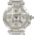 Pre-Owned stainless steel automatic winding white dial men's watch V7613