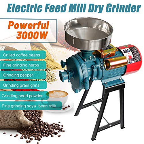 3000W Electric Grain Mill Grinder for Cereals Corn Grain Wheat Feed Y81577