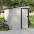 Outdoor Metal Storage Shed with Pent Roof I98455