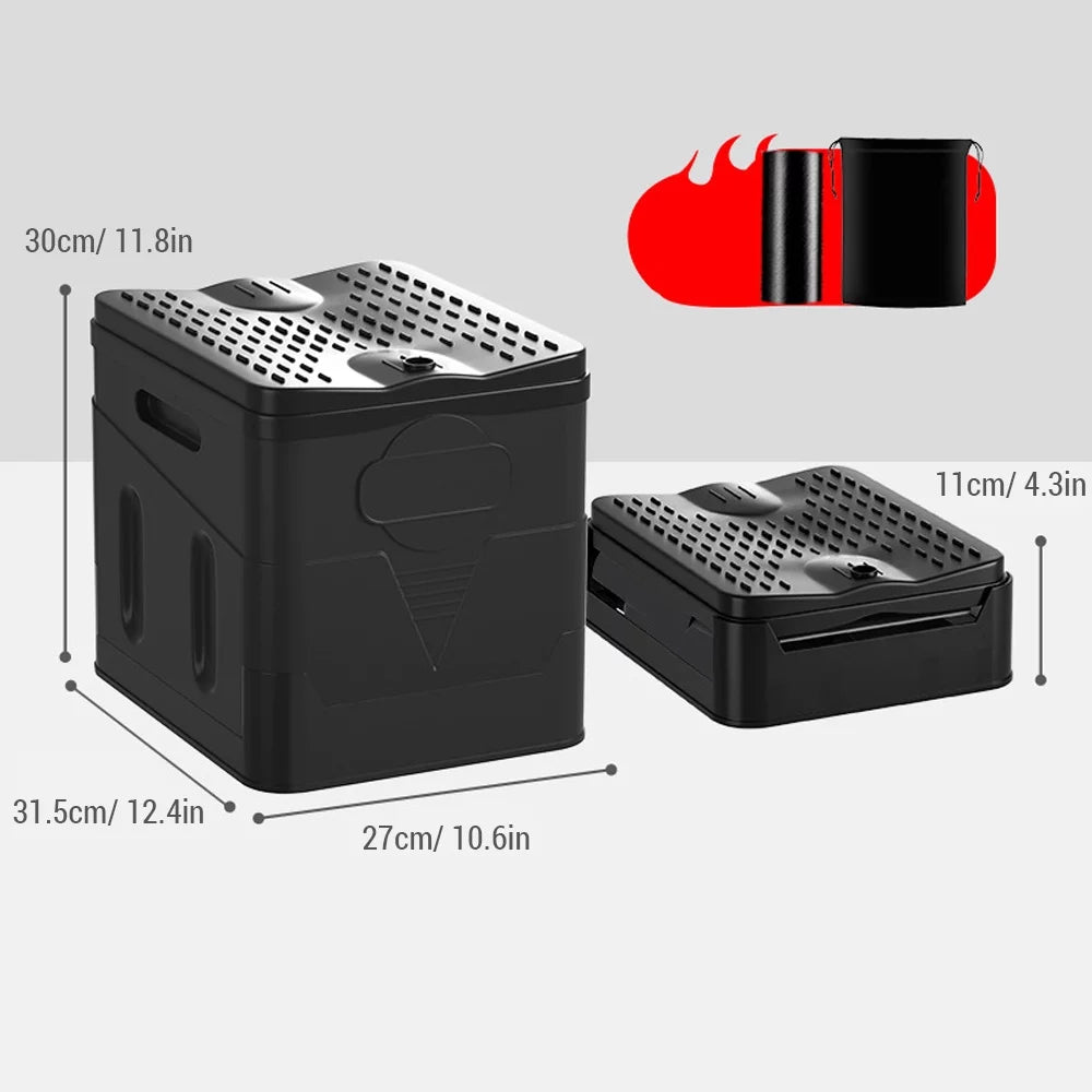 Folding Potty with Lid Portable Toilet S847
