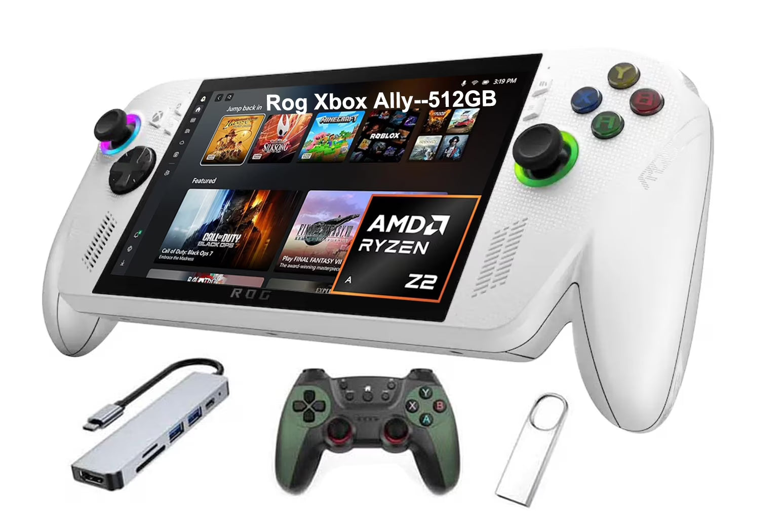 7" FHD 120Hz IPS LED Touch Screen Gaming Handheld Console with 512GB SSD V86710