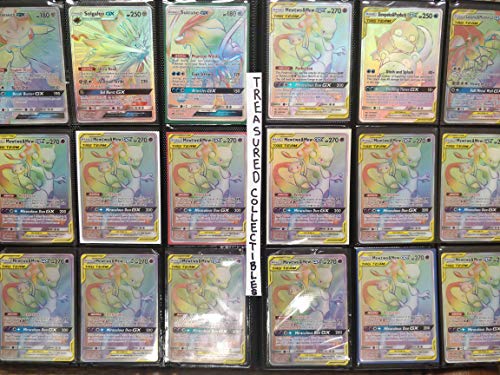 100+ Rainbow Rare Cards Binder Collection with 5 foils T25477
