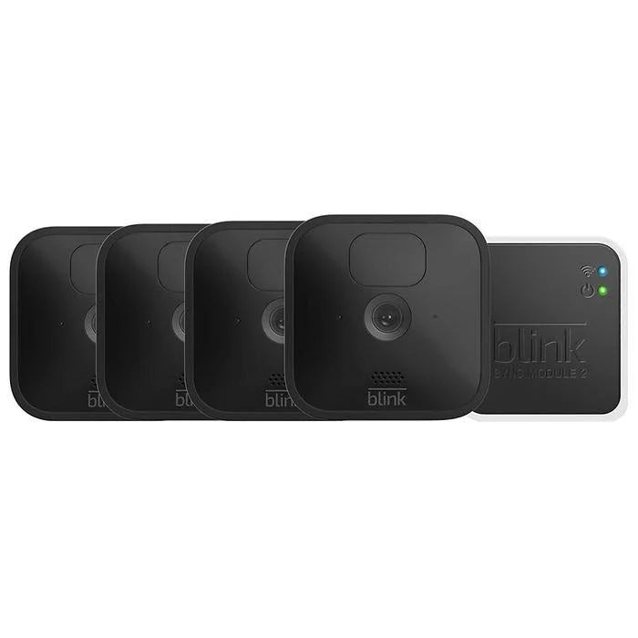 5 Camera Security System - 4 Outdoor Battery Powered Cameras E382147