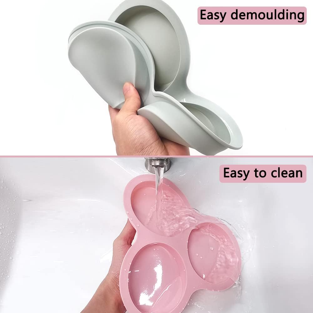 3 Pcs Silicone Nonstick Air Fryer Egg Mold D515