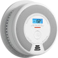 10-Year Battery Smoke Carbon Monoxide Alarm Detector with Large LCD Display H9651
