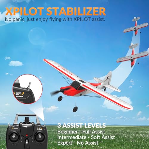 Red 500mm 4CH Remote Control Airplane with Prop Saver O76822