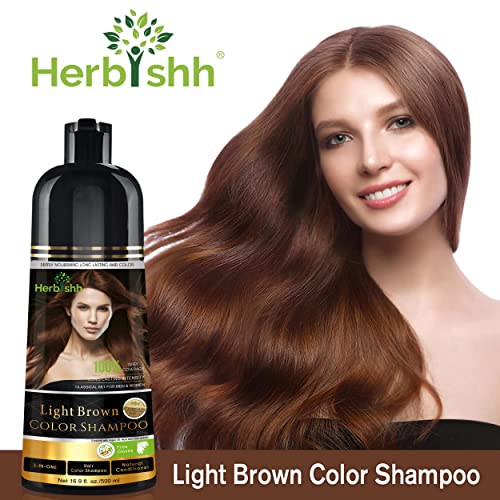 Dark Brown 500 Ml Hair Color Shampoo Y921