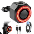 Bicycle Horn Bike Alarm Smart Bike Tail Light Rear Bike Light Waterproof Rechargeable Antitheft Alarm C7909